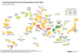 Infographic The World Map Of Debt