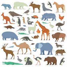 Big Wild Domestic And Farm Animals Decorative Icons Set Isolated Vector Illustration Big Animals Animal Design Illustration Animal Posters