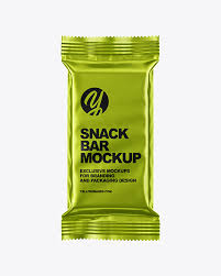 Download Metallic Snack Bar Mockup In Sachet Mockups On Yellow Images Object Mockups PSD Mockup Templates
