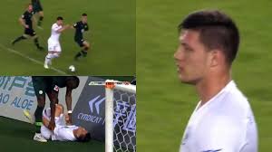Лука јовић, pronounced lûːka jǒːʋitɕ; Jovic Scored And Picked Up Slight Knock In Possibly His Last Game For Eintracht Frankfurt Besoccer