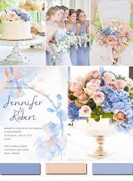 Love The Invitation Periwinkle Blue And Blush Wedding Wedding Theme Colors Pink Wedding Invitations Pink Invitations
