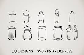 Download Mason Jar Cut File Graphic By Euphoria Design Creative Fabrica
