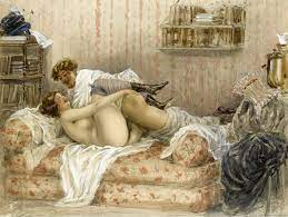Erotic Art' van Mihály Zichy | Posters-en-Kunstdrukken.nl