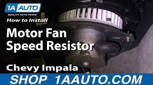 How To Replace Blower Motor Resistor 00 03 Chevy Impala Youtube