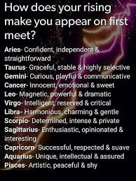 Aries rising are attracted toward capricorn (the sign on their mc), cancer (the sign of their fourth house), or libra (their opposite sign). What Is Virgo Moon And Rising Sign