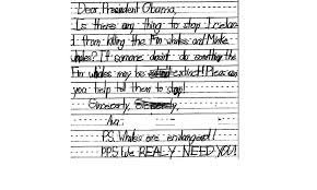 Not only will we give you the ability to wow your opponent, but you'll also be boosting your vocabulary like never before! A Child S Message To The President Please Stop The Killing Of Whales Stories Wwf