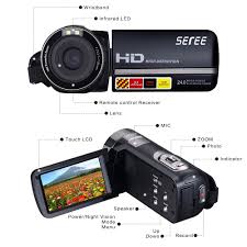 Image result for Digital Camera HD Recorder 1080P 24 MP 16X Powerful Digital Zoom Video Camcorder 2.7 Inch LCD