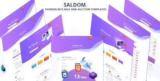 Saldom Domain Sale And Auction Html Templates Bootstrap4