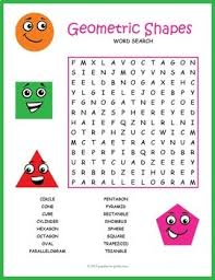 A beautiful geometric shaped puzzle. Geometric Shapes Word Search Puzzle Worksheet Activity By Puzzles To Print