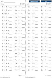 Times Tables Tests Printable Csdmultimediaservice Com