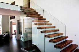 Wood Floating Stairs Modern Staircase With Wooden Steps And Glass Railing Jpg 640 427 Pixels Modern Stairs Staircase Design Modern Staircase
