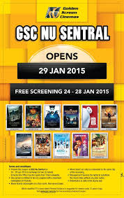 Gsc nu sentral has a total of 11 movie screens, featuring digital 2d, 3d and dolby. Gsc Don T Forget Gsc Nu Sentral Will Be Having Free Facebook