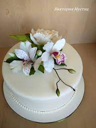 Flowers Birthday Cake For Women Simple Birthday Cakes For Women Orchid Cake