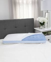 Sensorgel Cold Touch Gusseted Gel Infused Memory Foam Pillow King Reviews Pillows Bed Bath Macy S Memory Foam Pillow Foam Pillows Memory Foam