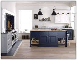 Blue and white is a more popular solution for kitchens, which means that choosing blue and grey you'll make your kitchen more catchy and unusual. Dark Grey Kitchen Island Blue Kitchens Grey Kitchen Island Grey Kitchens