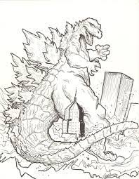 As the godzilla series continued, the great beast was developed as a character, and has become a savior of the earth, saving the world from other monsters (usually from outer space) like king ghidorah, gigan. Printable Godzilla Coloring Pages Coloring Home