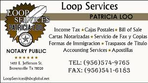 Profile for Loopservices Notary Public & Income Tax Services