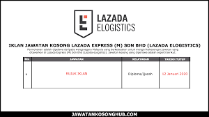 At lazada, nothing stands still. Jawatan Kosong Terkini Lazada Express M Sdn Bhd Lazada Elogistics