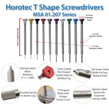 Individual Horotec T Shape Scewdrivers T Shaped Repair Professional Tools
