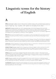 Here's the history of how it came to be. Short Vocabulary Of Linguistic Terms For The History Of English Docsity