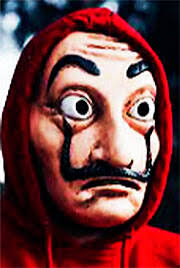 Robbers wear Salvador Dali masks like in 'Money Heist'