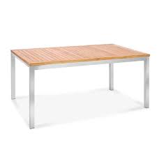 Teak Steel Patio Small Rectangular