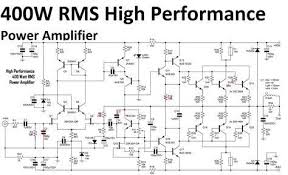 High Performance Power Amplifier 400 Watt Power Amplifiers Circuit Diagram Audio Amplifier