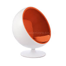 products vertigo interiors usawhite shell orange fabric ball globe chair inspired by designs of eero aarnio ball chair orange fabric fabric balls