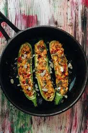 Vegetarisch Gefullte Zucchini Dieses Rezept Ist Simpel Und Kostlich Foodblog Abwechslungsreiche Und Selbstkreierte Rezepte