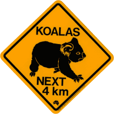 Koala Road Signs Australian Road Signs Australia Animals Australian Animals