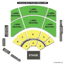 Walmart Arkansas Music Pavilion Rogers Ar Seating Chart View