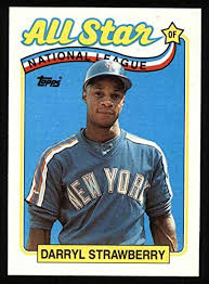 1987 topps baseball set details. 1989 Topps 390 All Star Darryl Strawberry New York Me