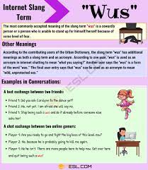 Wus Meaning How To Use The Internet Slang Word Wus Internet Slang Words Internet Slang Slang Words