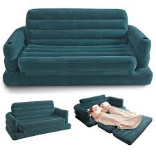 Inflatable Sofa Bed Couch Intex Furniture Air Lounge Pull Out Queen Mattress Livingfurniture Homefurniture Mattress Couch Inflatable Sofa Pull Out Sofa Bed