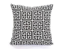 Black And White Couch Pillow Black White Throw Pillow Covers Cushions Couch Pillows Decorative Pillow Greek Key Towers Bed E In 2019 Products White Throw Pillows Pillow Covers T