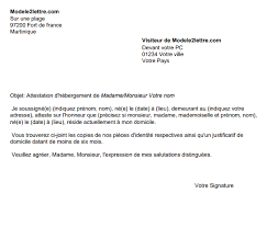 Madame, monsieur, je soussigné (e) m titre, nom et prénom demeurant à adresse certifie sur l'honneur que m titre, nom et prénom né (e) le date à lieu réside actuellement à mon domicile situé à adresse. Attestation D Hebergement Immobilier Logement