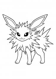 Or if you've already purchased the lion pattern, you can download the free upgrade for flareon below :) the flareon pokemon pattern pieces come with a sewing pattern for the eyes and mouth, head and neck fluff, ears and tail. 135 Jolteon Coloring Pages Pokemon Coloring Pages Colorings Cc