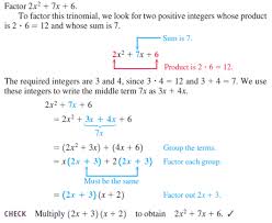 I could factor out the 4 from the first two terms, maybe? Solved Factor The Trinomial By Grouping See Examples 1 3 Example Chegg Com