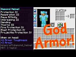 In this video i go over all of the chestplate enchantments as of minecraft 1.13.2. God Armor In Survival 1 14 1 14 2 Minecraft Youtube