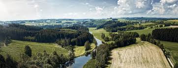 Die Saale Bei Hof Ausblick Umgebung Wald