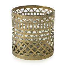 Persian Votive Gold Votives Modern Art Deco Votives