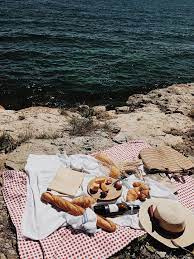 Lemons Glasses Croissant Strawberry Moment Picnic Brunch Wine Bread Books Sun Summer Picnic By The Sea Picnic Beach Picnic Romantic Picnics