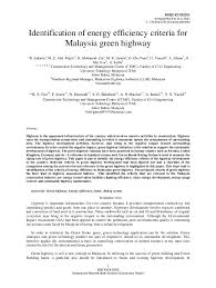 Check spelling or type a new query. Pdf Identification Of Energy Efficiency Criteria For Malaysia Green Highway Saeed Balubaid Academia Edu