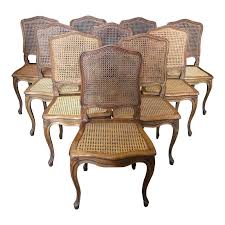1920s Vintage French Provincial Louis Xv Style Walnut And Caned Dining Chairs Set Of 4 Antique Dining Chairs French Country Dining Chairs Cane Dining Chairs