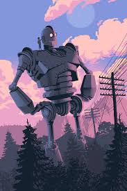 Cartoon robot video game character isolated. Iron Giant Illustration On Behance The Iron Giant Giant Poster Art