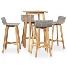 Bar tables and bar stools are taller and generally take up less space than traditional dining sets, so they are the ideal option to ensure ample seating. Outdoor Bar Table And Stools Garden Furniture Rattan Garden Chairs And Table For Sale In Cork City Centre Cork From Namejames