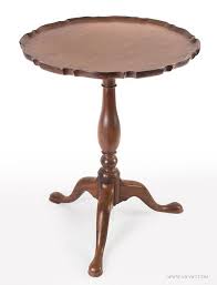 Antique Tilt Top Candlestand With Piecrust Edge 18th Century Angle View 1 Furniture Antique Furniture Antiques
