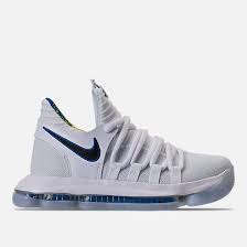 Right View Of Boys Grade School Nike Zoom Kdx Basketball Shoes In White Game Royal University Gold Basketball Shoes Nike Zoom Nike