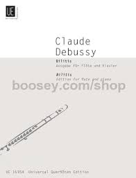 Claude Debussy Bilitis Flute Piano