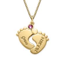 Baby Feet Necklace In Gold Plating Forever My